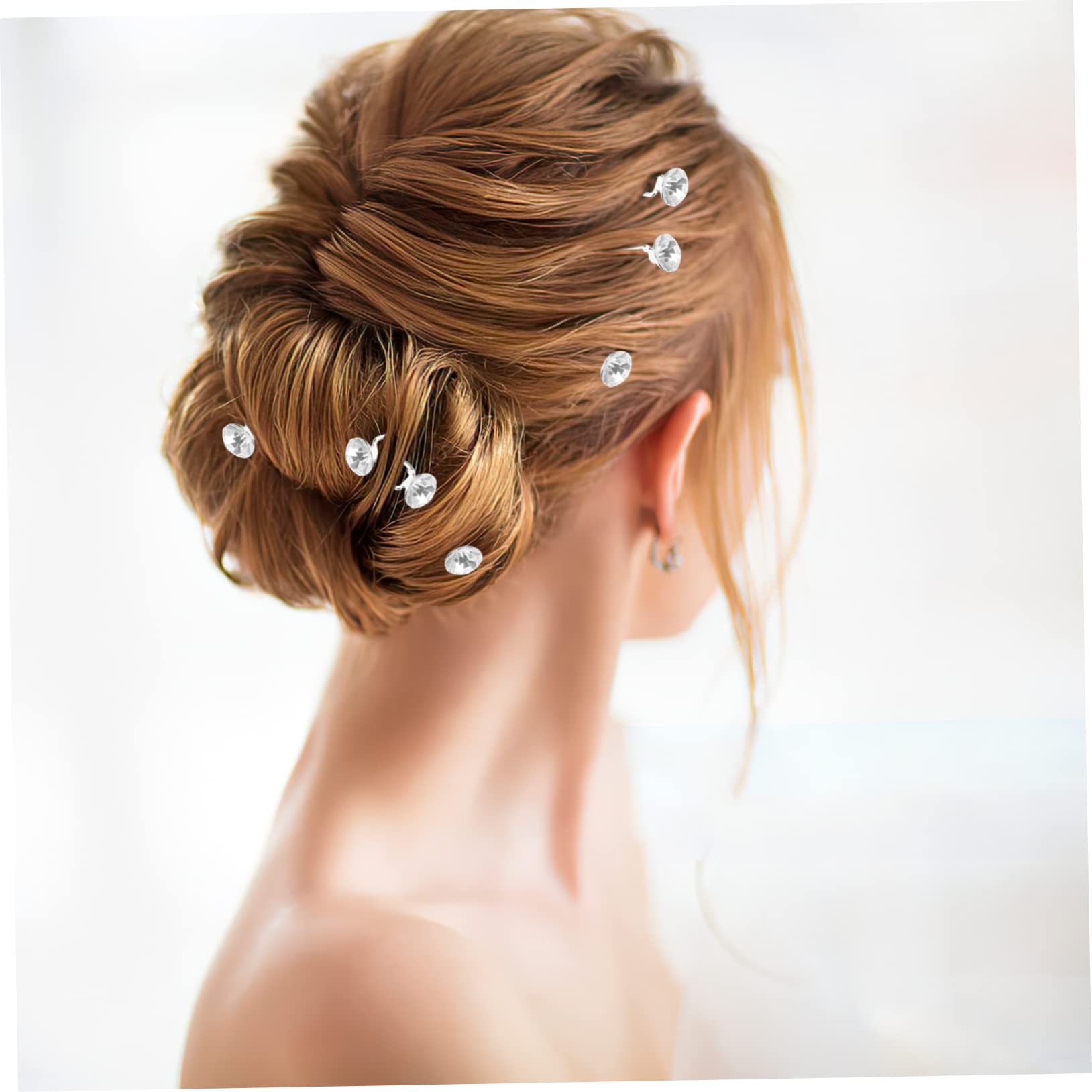 LALAFINA 4 Sets Haarnadel Für Hochzeit Strass Haargabeln Damen Dutt Haarnadel Mädchen Haarschmuck 12 Stück * 4