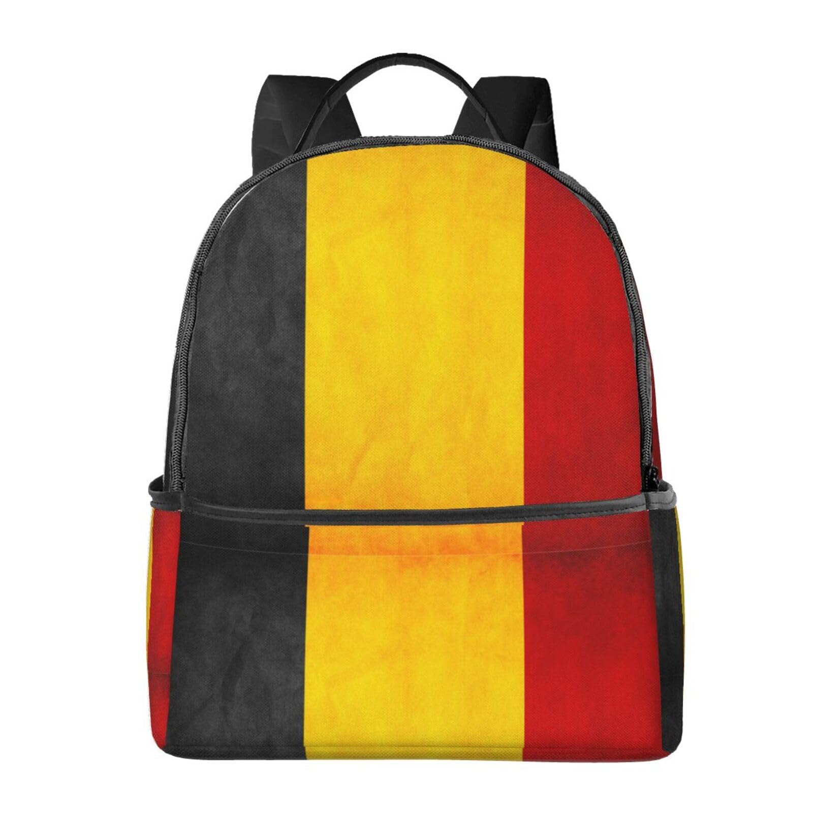 Amazon.co.jp: リュック バックパック ベルギー国旗 黒 黄 赤