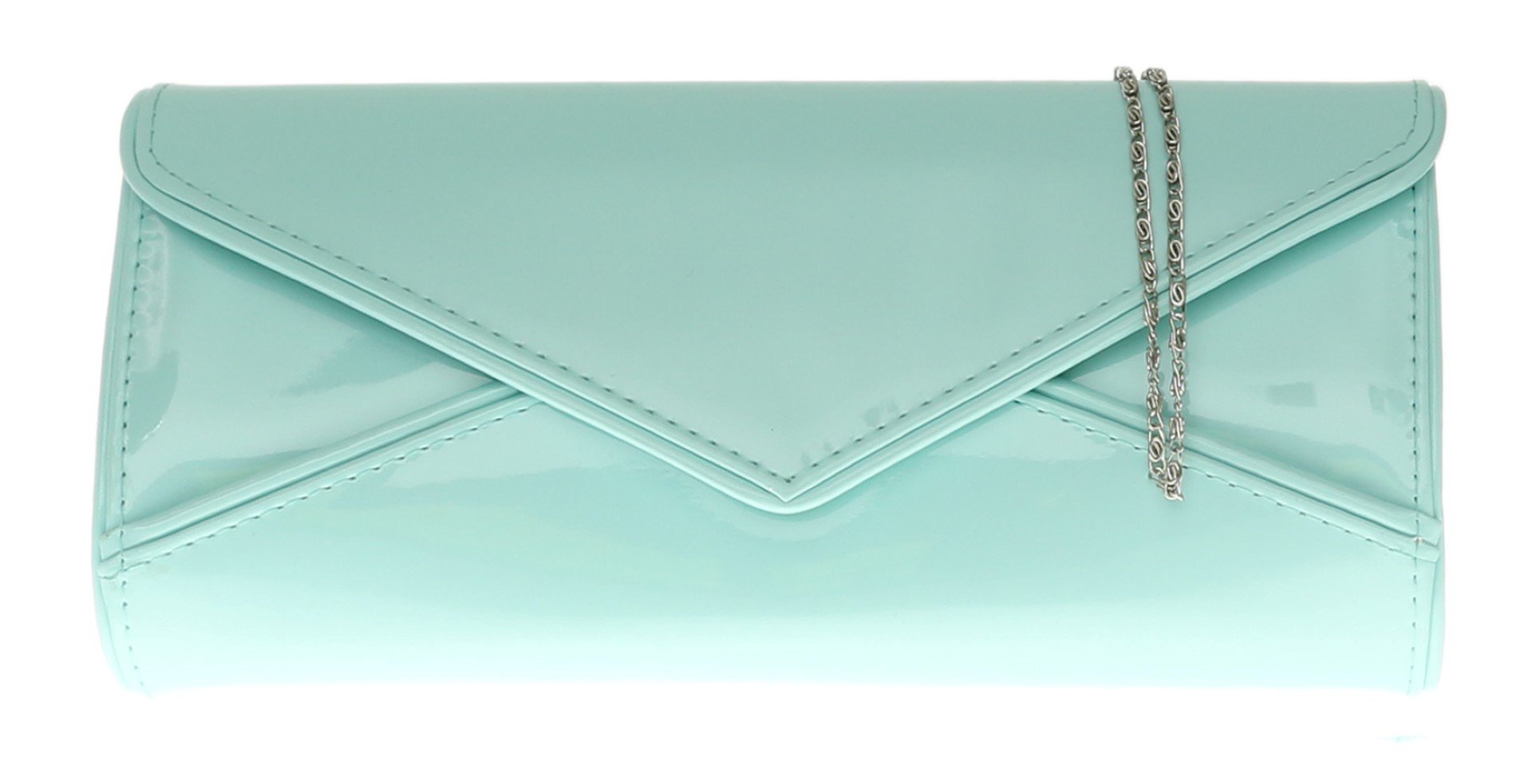 Girly HandBags Oversized Glossy Clutch Bag