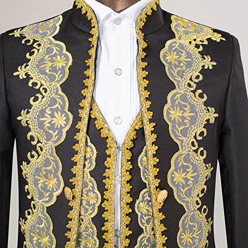 Men's 3 Piece Casual Dress Suit Slim Fit Stylish Blazer Coats Jackets & Vest & Trousers4