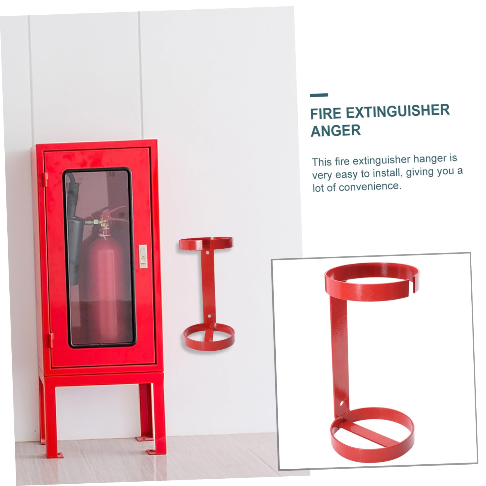 ORFOFE Estante Para Extintores De Metal Colgador De Pared Para Extintor Soporte De Hierro Para Extintor De Incendios Para Fijar Pared