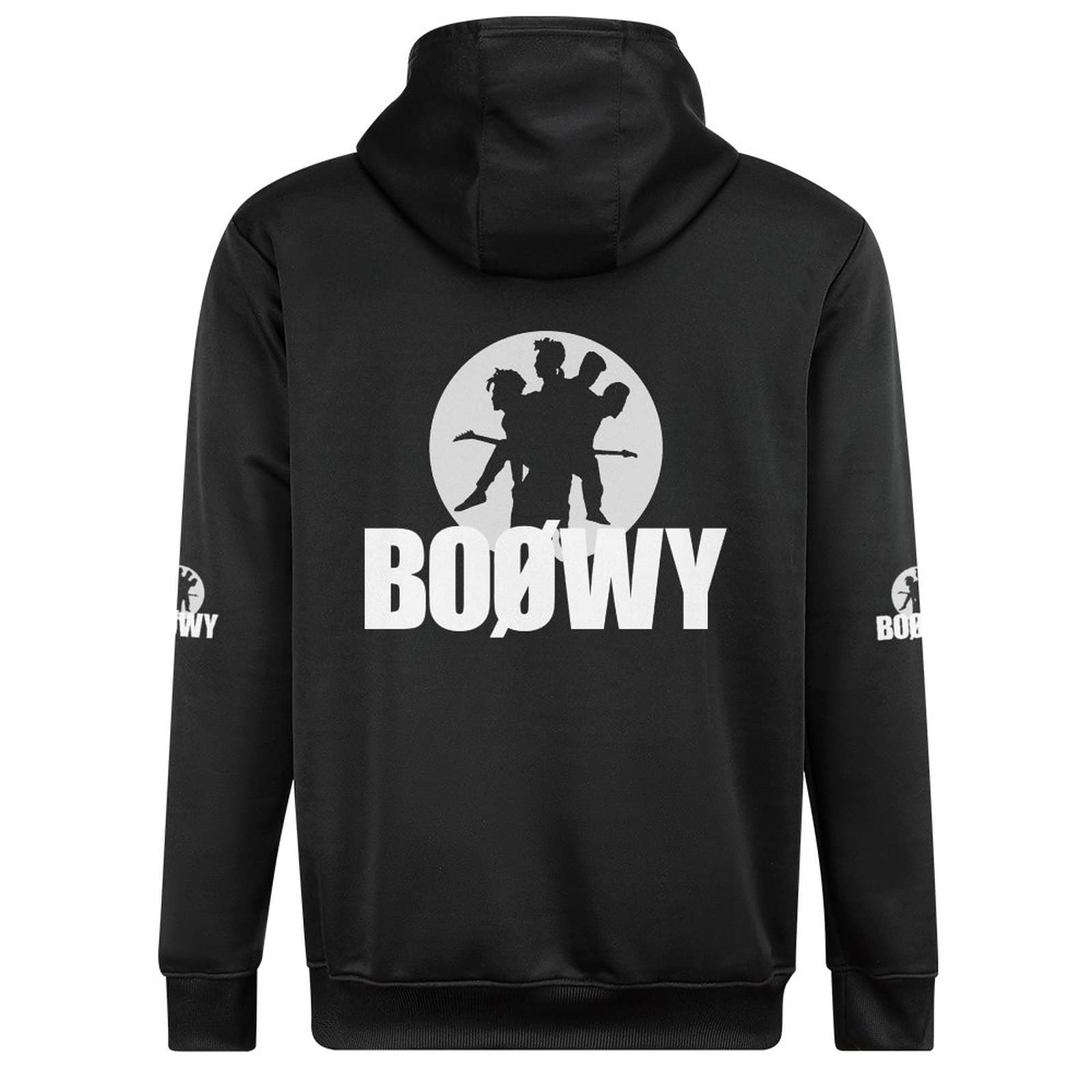 Amazon.co.jp: パーカー メンズ ボウイ Boowy Boøwy 長袖 黒 