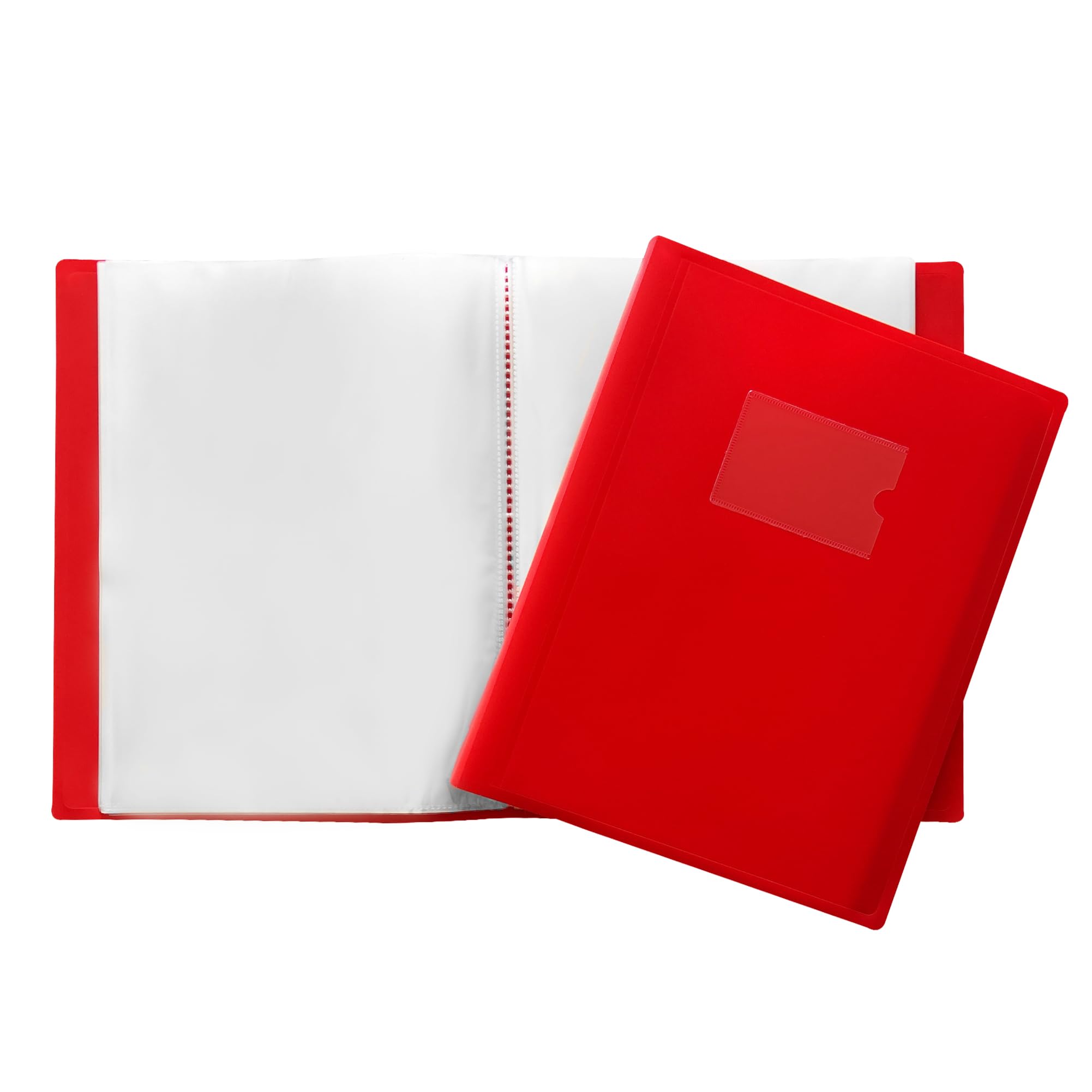 Janrax A4 Red Flexible Cover 150 Pocket Display Book - Presentation Folder
