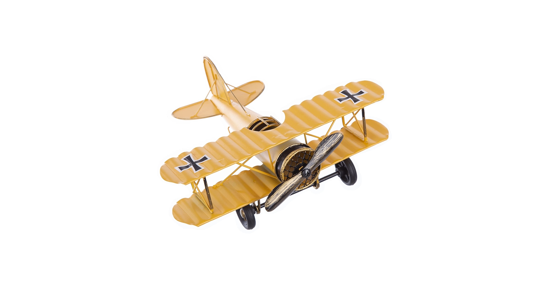 レトロな　金属製 飛行機模型 二重翼デザイン レトロな 金属製 飛行機模型 二重翼デザイン レトロな 金属製 飛行機