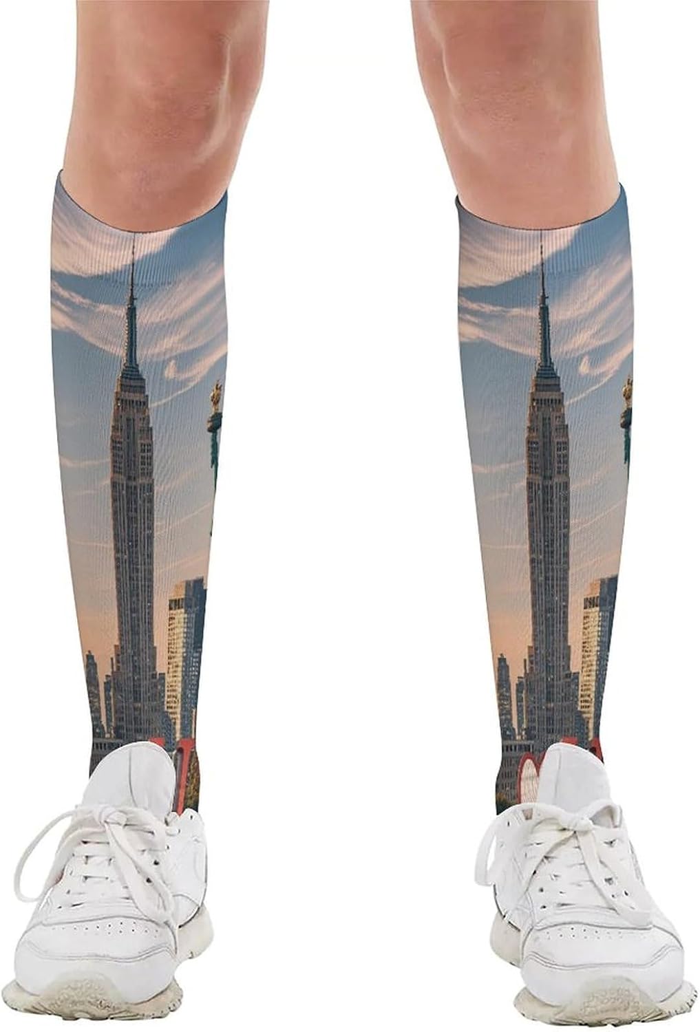 Love from New York Compression Sock Breathable Support Socks Lightweight Knee High Tube Socks for Women Men