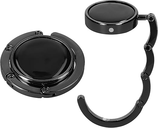 kwmobile Purse Hanger for Table (Set of 2) - Purse Hook for Table - Folding Handbag Hanger - Portable Bag Holder