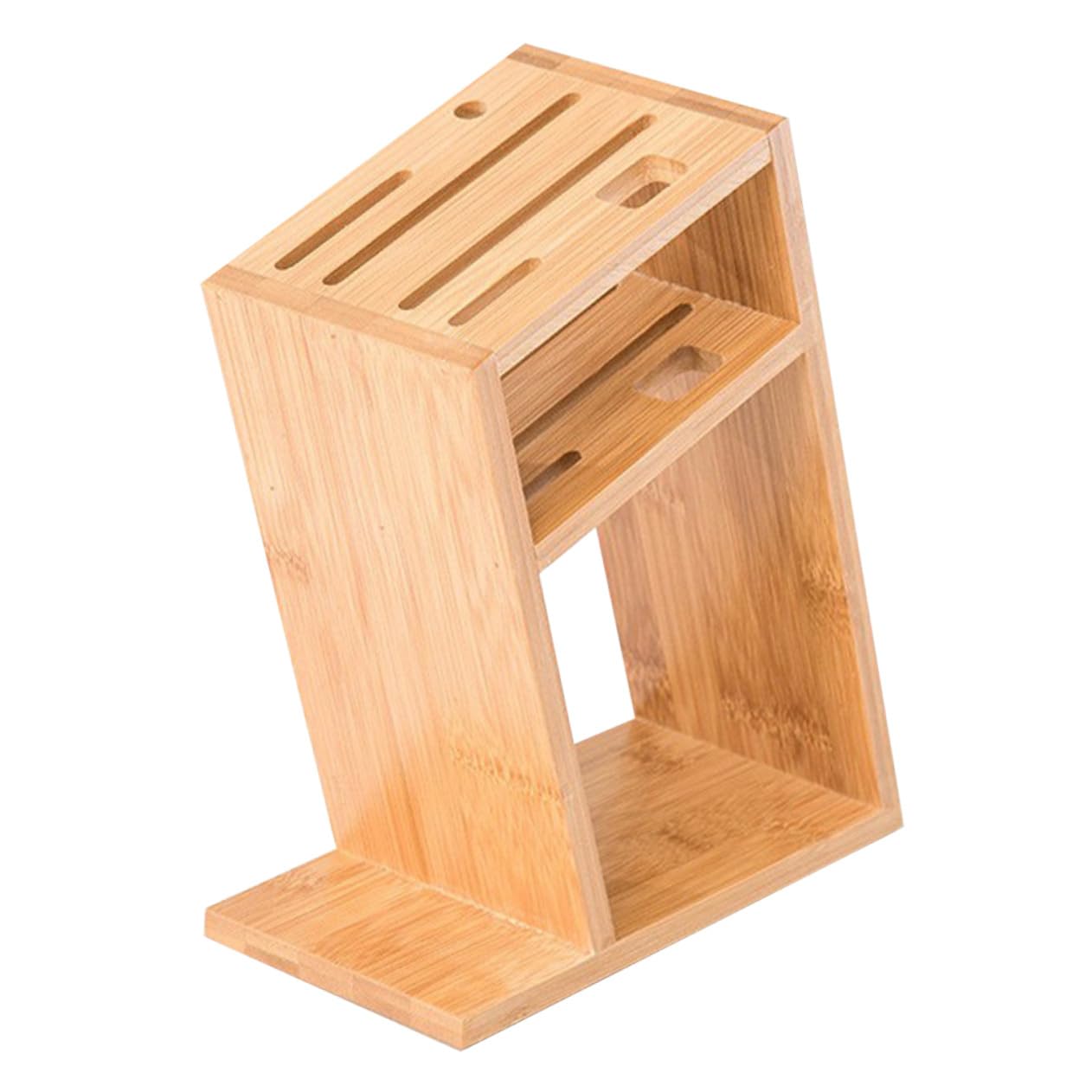 Support pour Couteaux en Bambou, Porte-ustensiles Multifonction