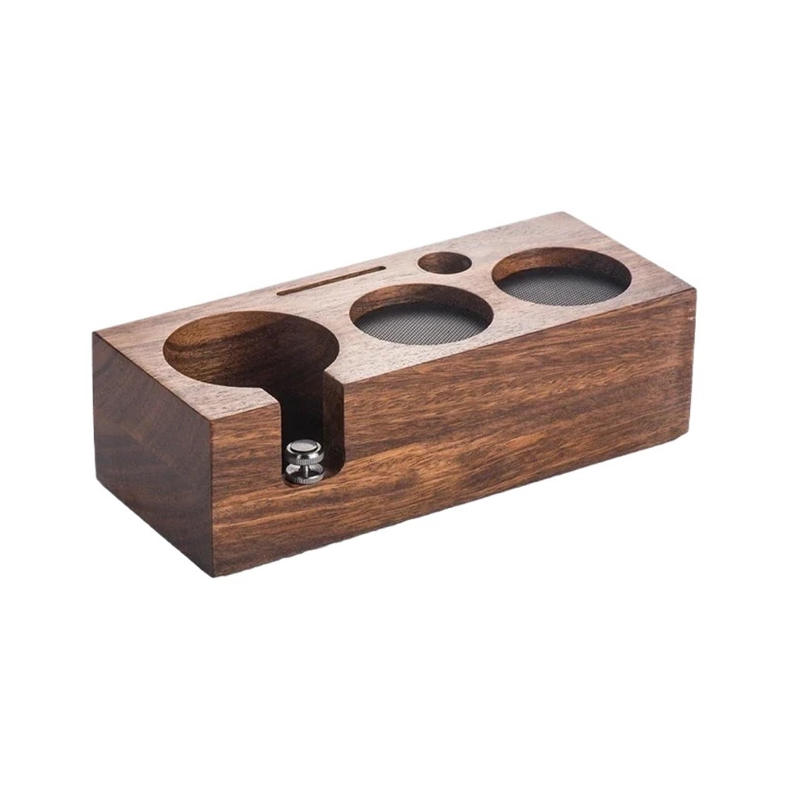 Soporte De Estación De Manipulación De Café, Soporte Antideslizante De Madera For Espresso, Almacenamiento De Filtro De Cepillo, Accesorios De Barista