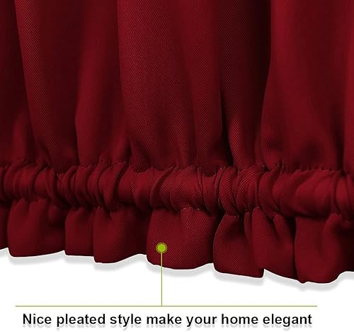 Vista 64 de PONY DANCE Cortinas de ventana con luz lateral, cortina con aislamiento térmico de privacidad con alzapaños para vidrio/delantera/corredera/puerta