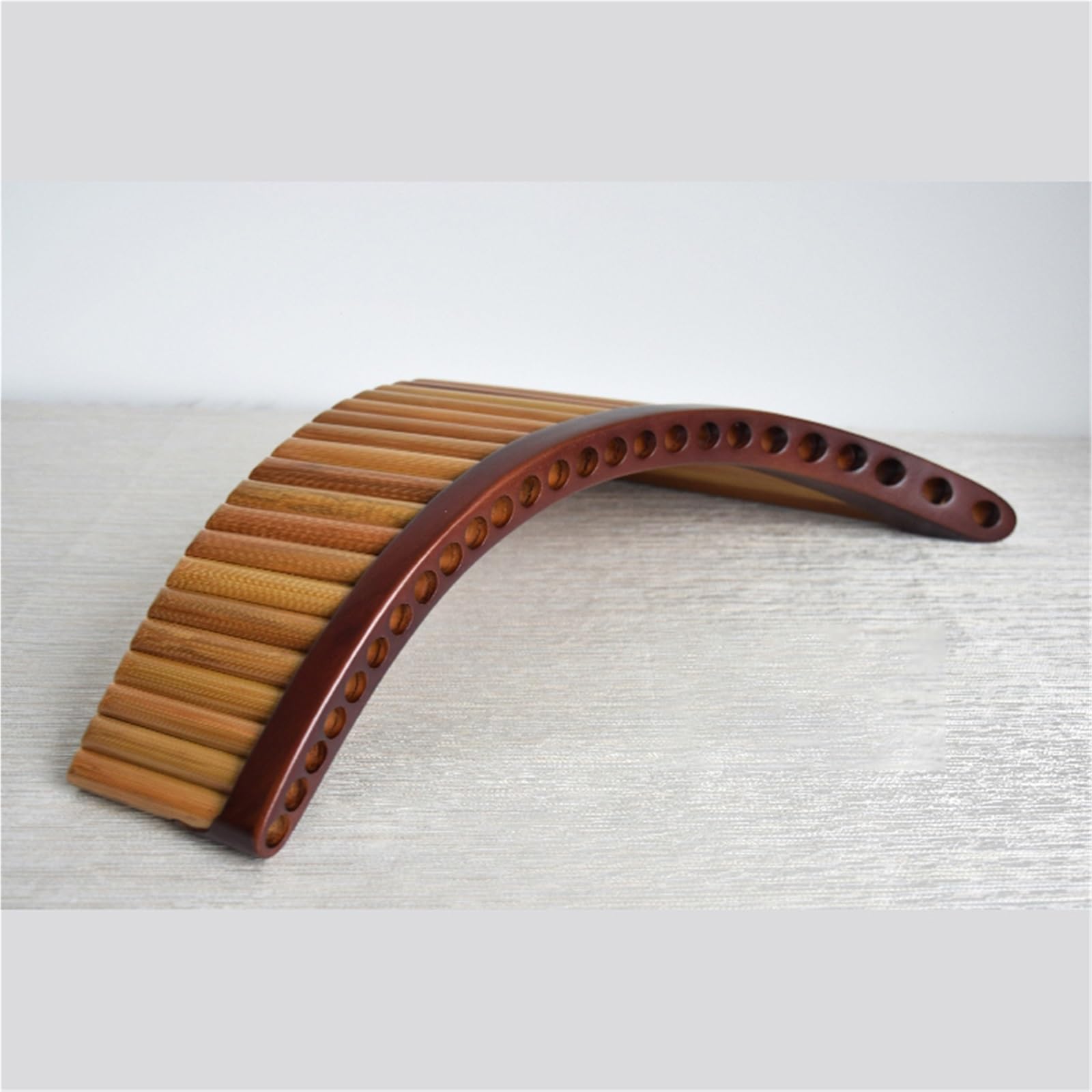 La Flûte De Pan Collection De Tuning Professionnelle 25 Tubes Ton C Base En Acajou Ton G Performances Professionnelles(G,L)
