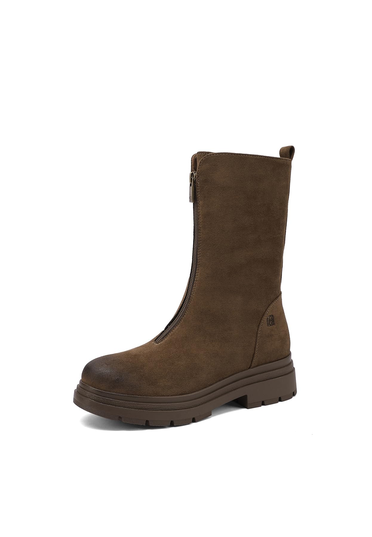 QUEEN HELENA Stivaletti con Zip Frontale Stivali Bassi Donna X33-57
