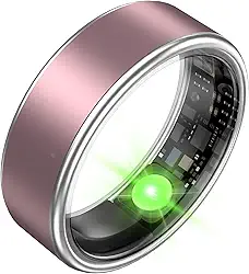 Anel inteligente rastreador de saúde, monitoramento de sono, anel inteligente para mulheres e homens, monitor de frequência cardíaca, contagem de passos, rastreador de exercícios, anéis inteligentes