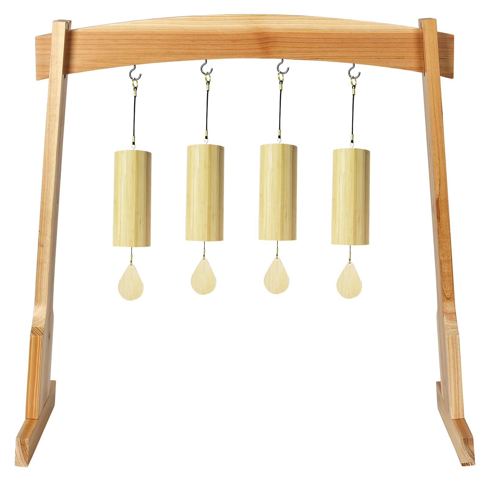 Ripeng Gongständer 35,6 Cm - Holzständer Mit Rädern Für Klangtherapie & Meditation