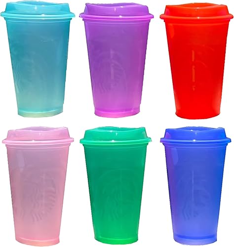 Starbucks Summer 2021 - Vasos calientes reutilizables de edición limitada - Paquete de 6