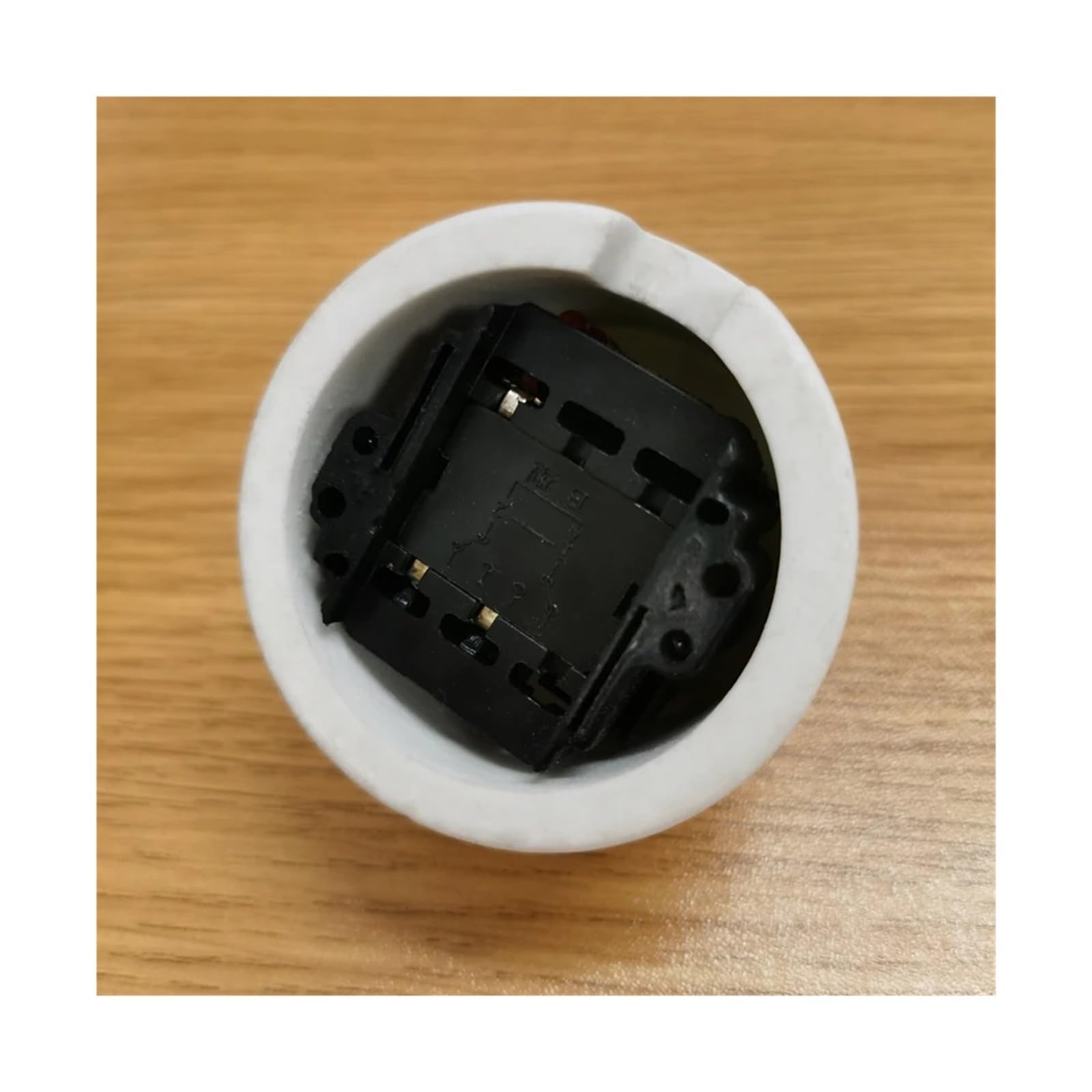 Interruptor giratorio de cerámica for lámpara de pared, perilla de luz, 10 A, 250 V, for decoración del hogar(Black)