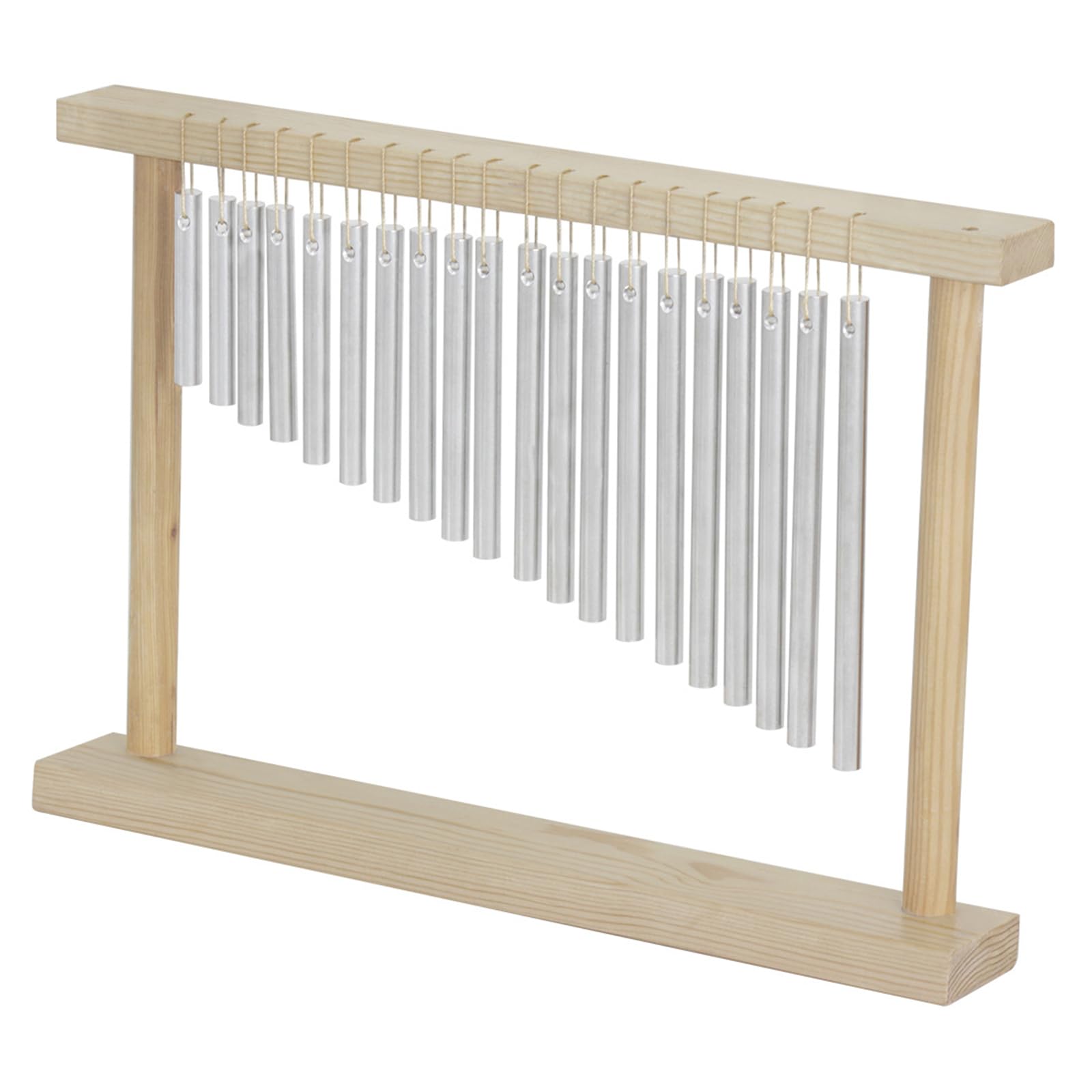 Praktisches Windspiel aus Aluminium und Holzstruktur, geeignet für Studio- und Live-Auftritte, Percussion aus Aluminiumlegierung