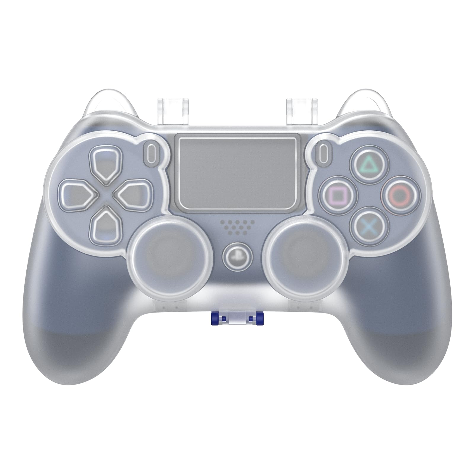 Tiiletzote Étui de protection pour manette de PS4, pour manette sans fil Playstation 4 DualShock 4, étui de transport pour manette PS4, accessoires de protection anti-poussière (blanc)