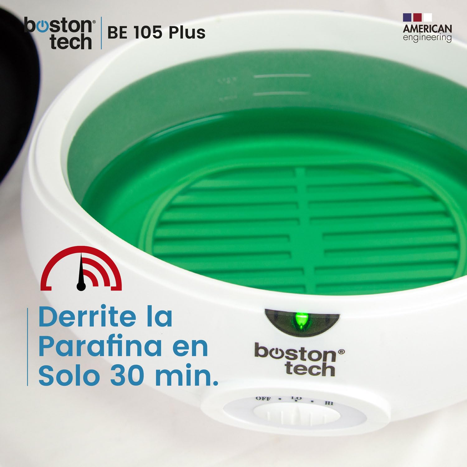 Boston Tech® Baño de Parafina para Manos Maquina parafina que Alivia el Dolor Muscular y Artrosis Capacidad 3L Hidrata y Revitaliza tu Piel Incluye accesorios Premium para uso personal y profesional