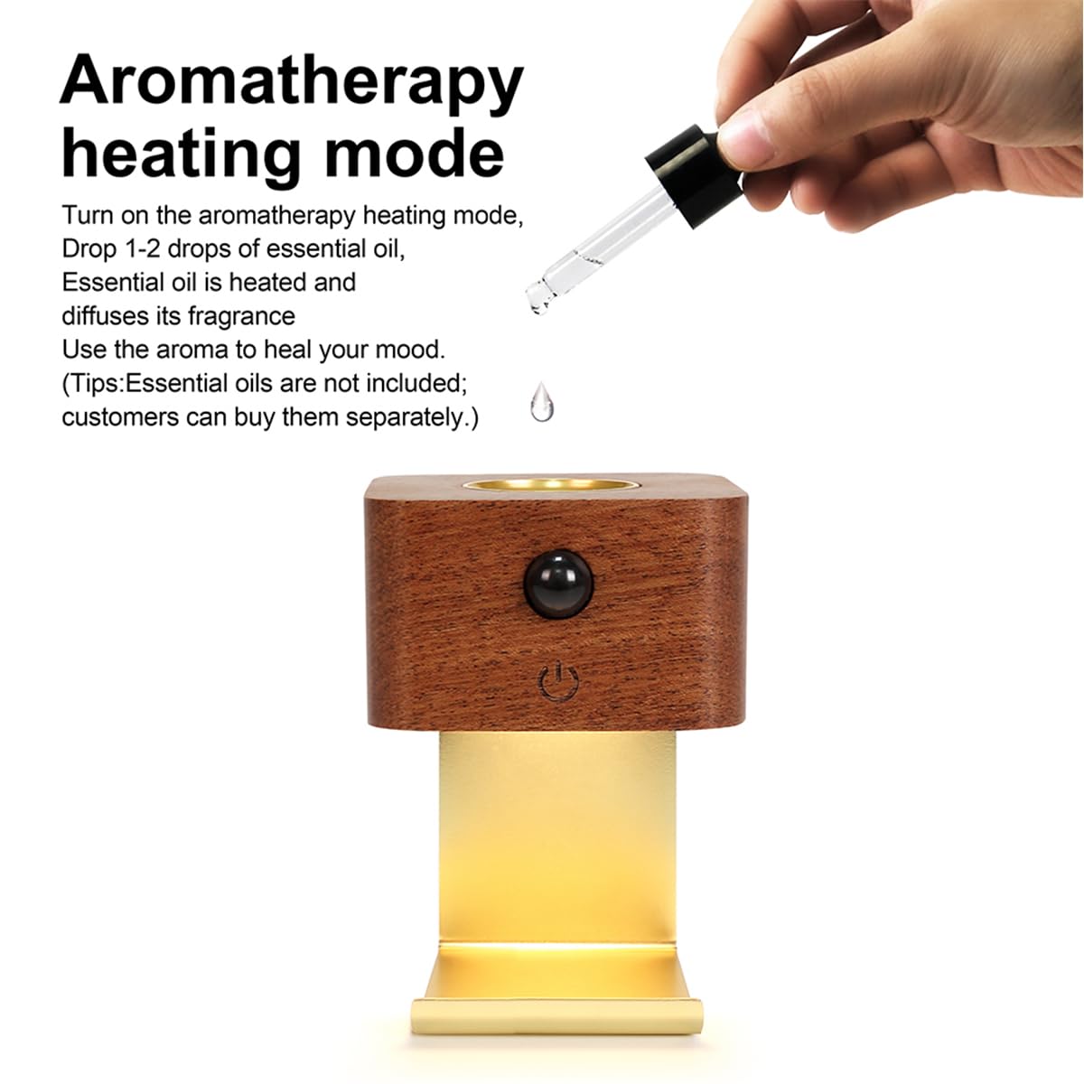 HBCIDC Motion Sensor Night Light with Desktop Wall Mounted Perfect for Bedroom Car Romantic Gift for Christmas Valentine’s Day(Walnut Wood) - Image 3