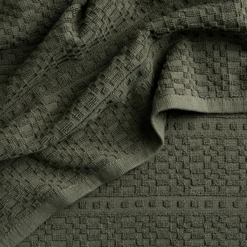 KitchenAid® Evergreen Design Series Heavyweight Textured Oversized Kitchen Towels 3-Pack Set, Absorbent 100% Cotton, Dual-Purpose, Deep Forest Green, 18"x28" - image 8