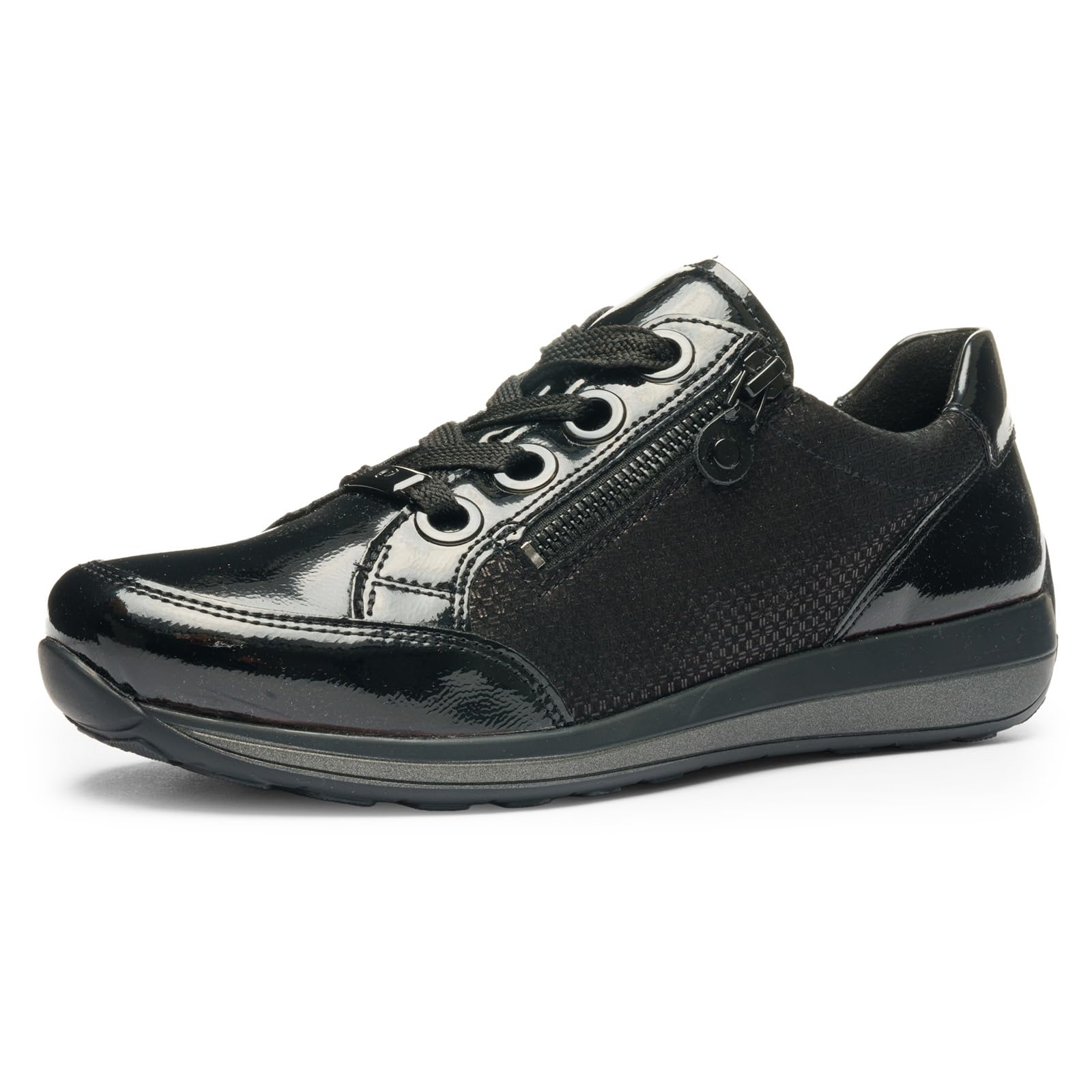 ARA Damen Schnürer Osaka schwarz