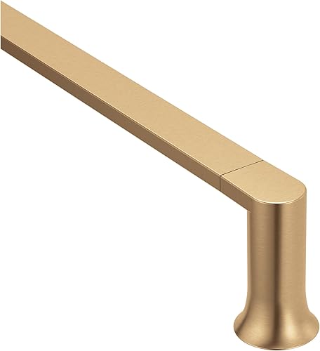 Vista 2 de Moen Genta LX BH3818BZG - Toallero moderno para cocina o baño, 18 pulgadas, color dorado bronce