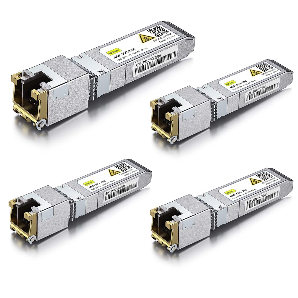 Amazon.co.jp: 10Gtek 10GBase-T SFP+モジュール, 10G-T 低発熱タイプ