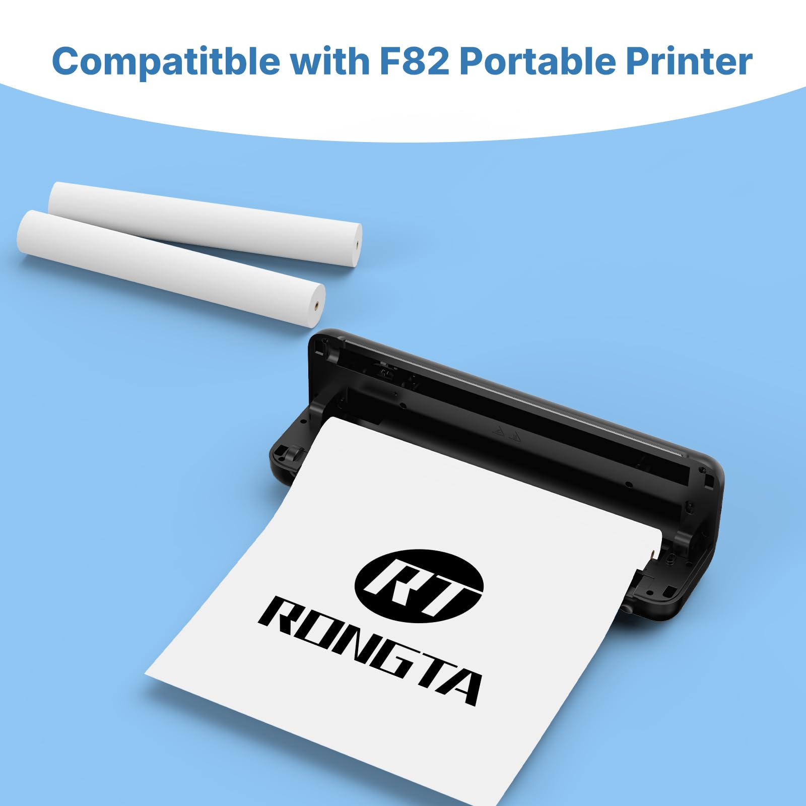 D820 Thermal Printer Paper 8.5 X 11 Inch US Letter Size, Continuous Thermal Paper Roll Compatible With D820 Portable Printer, 2 Rolls