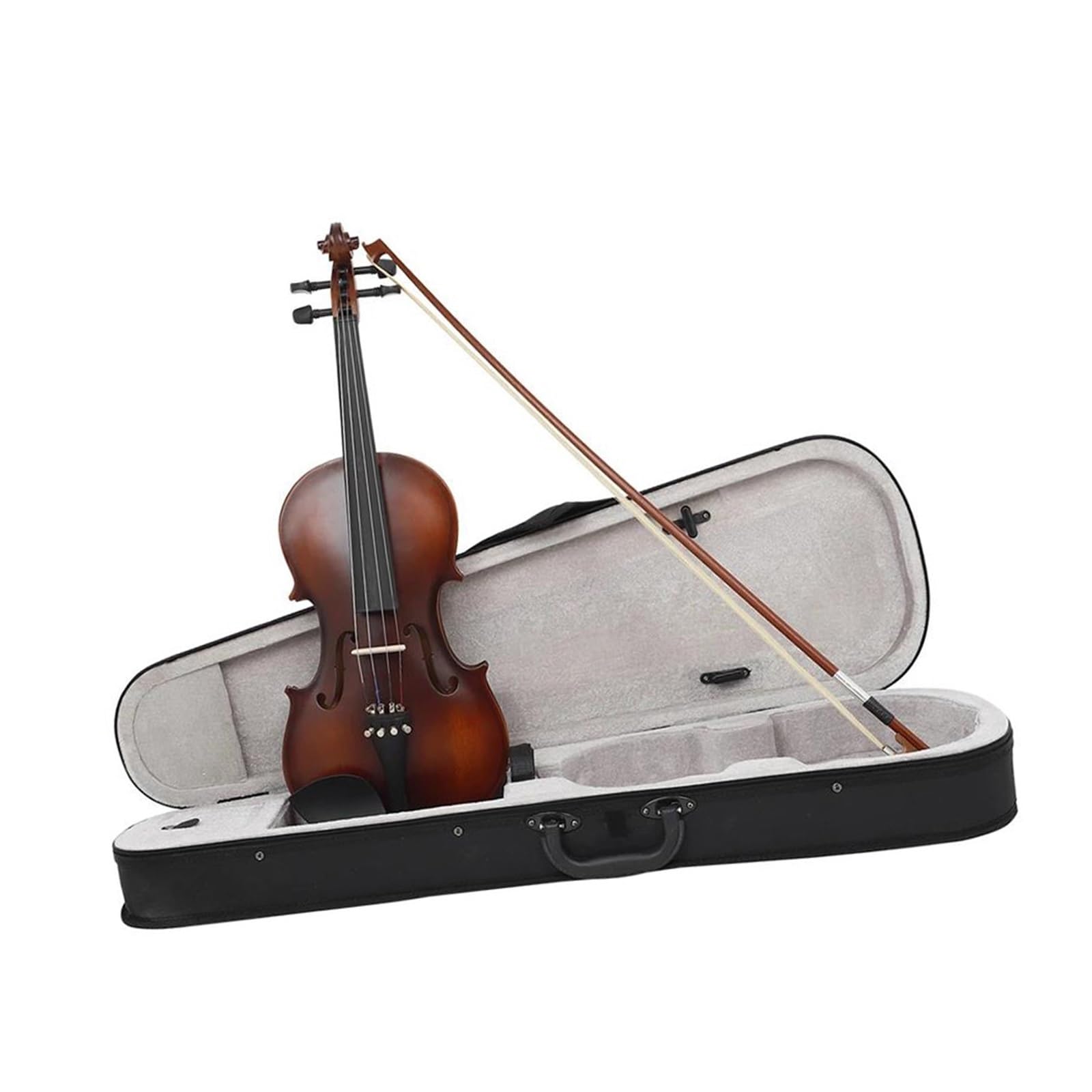 Violino Violino 3/4 Professionale Acustico In Legno Massello Vintage Opaco Con Custodia Archetto Strumento Musicale Per Principianti(SET1,3/4)