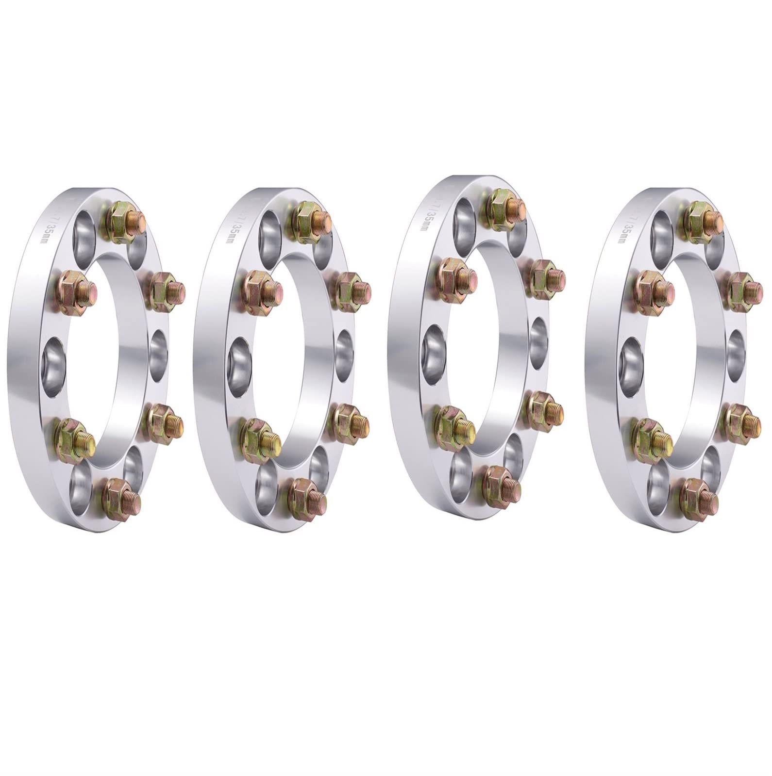 Joints Moyeu Roue Élargis 4 Pièces PCD 6x139.7 Adaptateur D'entretoise De Roue De Voiture Alésage Central 108MM Filetage M12X1.5 Épaisseur 35mm Moyeu Centré 6 Pattes