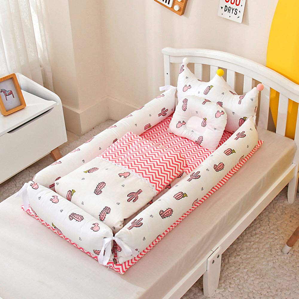 Amazon | Mecoyas 軽量ポータブルベビーベッド新生児用添い寝ベッド  