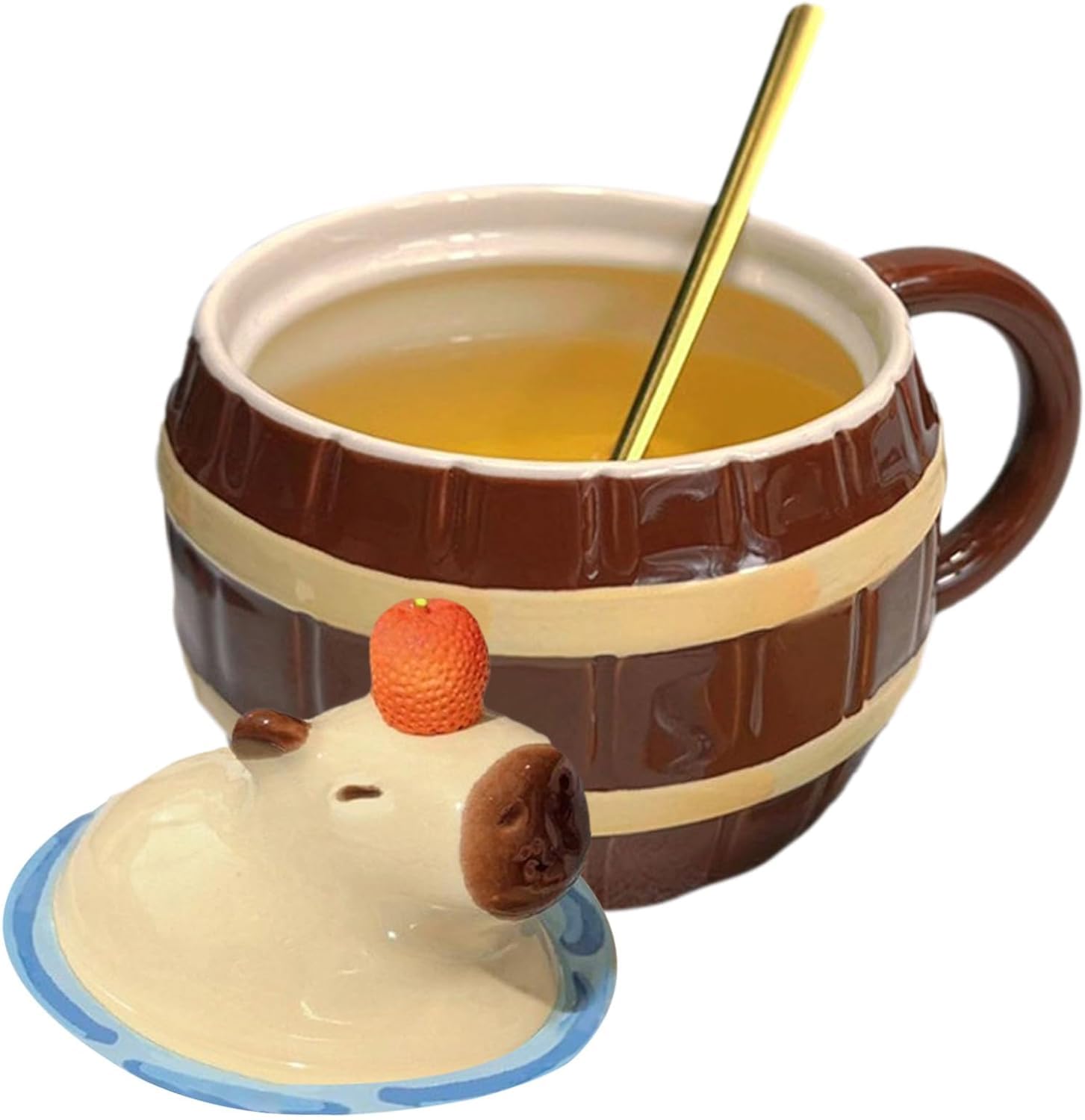 Capybara mok - keramische capibara koffiekop, brede mond drinkbeker