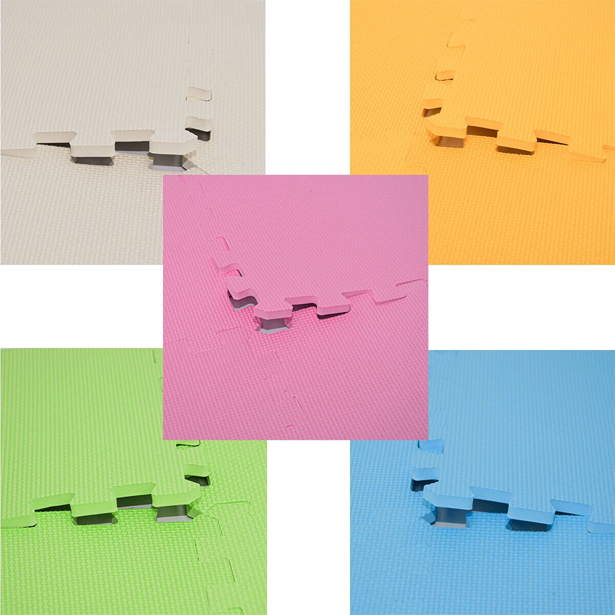 LittleTom 45 Teile Spielmatte Baby Puzzlematte ab Null - 30 x 30 cm Krabbelmatte Bodenmatte Kinder - Puzzle Teppich Kinderzimmer Matte - Outdoor Bodenschutzmatte Spielteppich Eva Schaumstoff Isomatte