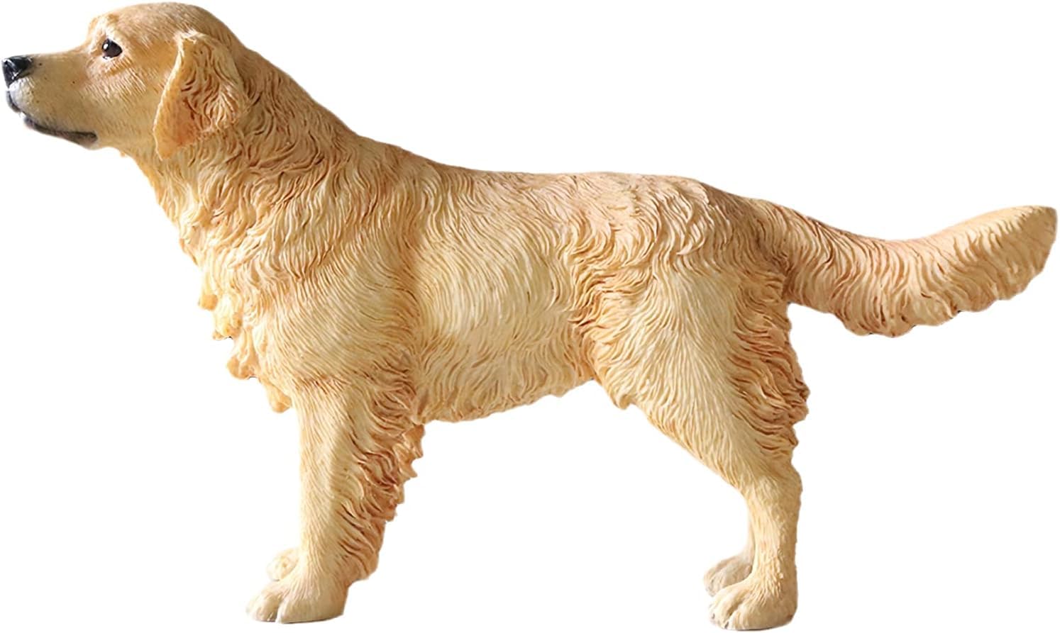 Resin Standing Golden Retriever Figurine, Memorial Ornament, Collectible Statue, Gifts for Dog Lovers