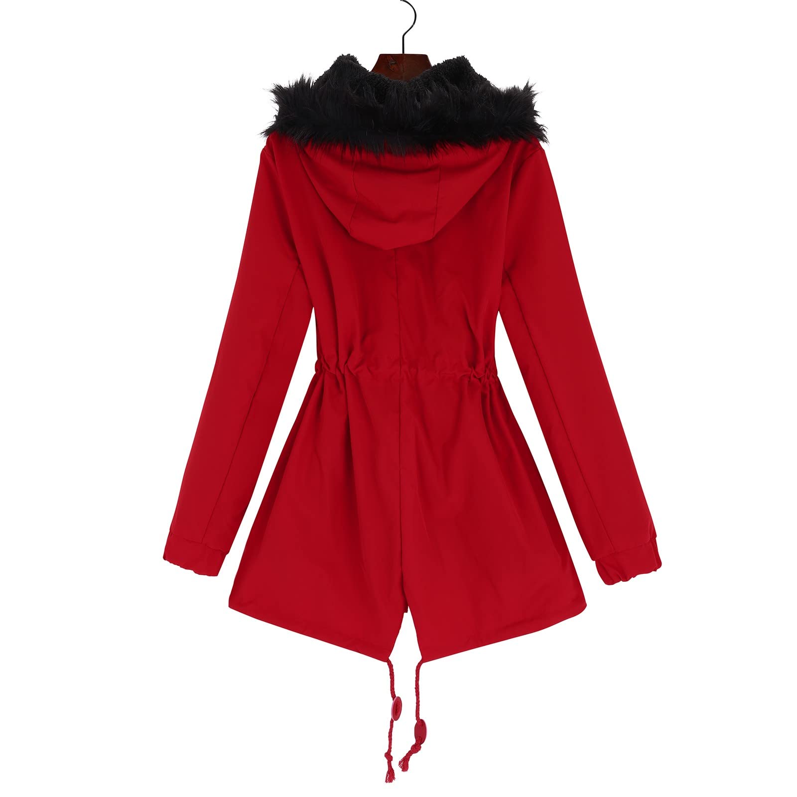 FGUUTYM Inserto cappotto gravidanza caldo spessa giacca lunga coperta con cappuccio