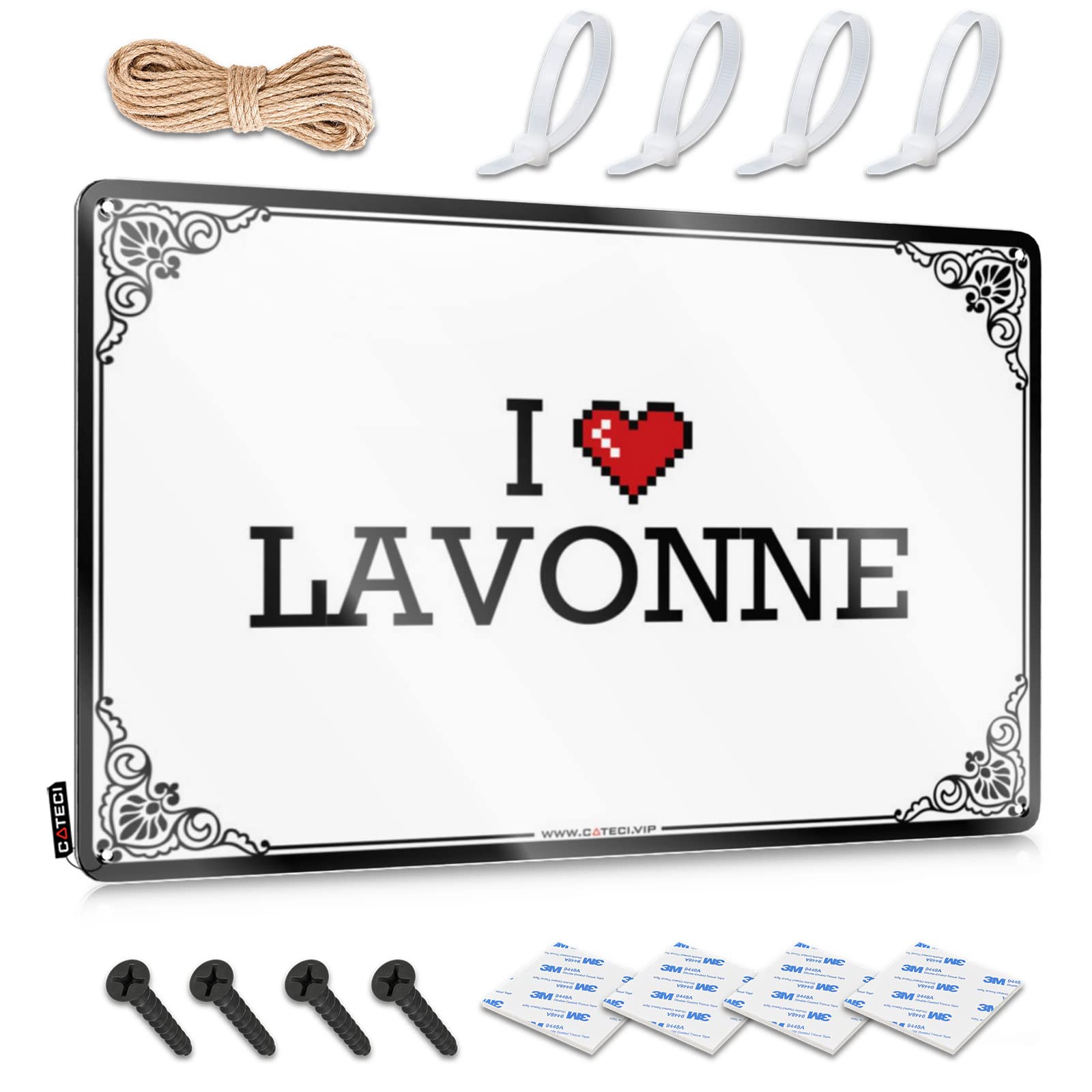 Fzfn Colour I Love Lavonne Funny Wall Art Teens Stuff | Country Soft Bath Decorative Wall Art(30X40cm)