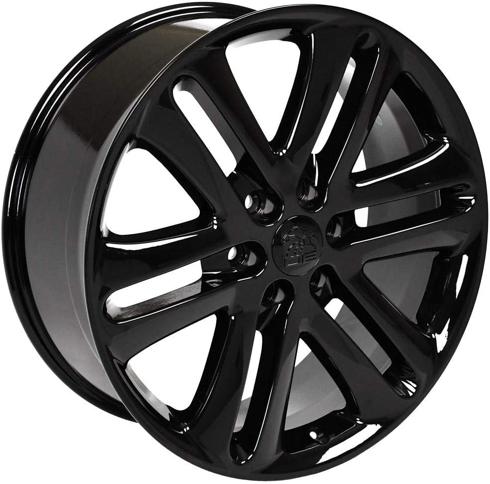 OE Wheels FR76 22 Inch Rim Fits F-150 Style 6x135 22x9 Gloss Black - Hollander 3918 (1)
