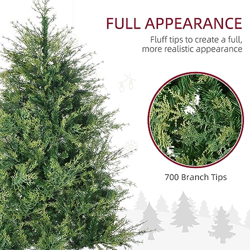 6ft Tall Artificial Christmas Tree Holiday Décor with 700