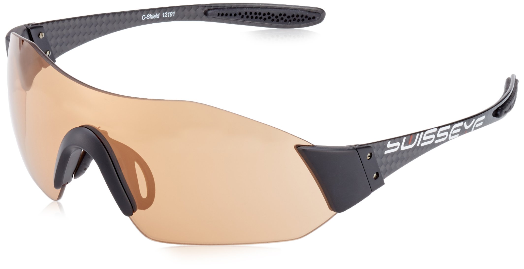 Swiss Eye Sportbrille C-Shield, Black Carbon, One Size, 12191 Sport & Freizeit
