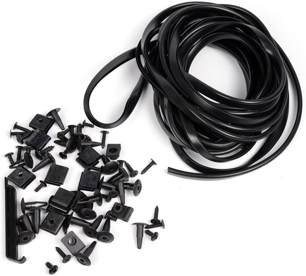 DOTCOM Fender Flares,Compatible with 2007-2013 Chevy Silverado 1500 Fleetside 69.3" Short Bed Crew Cab (Only Fit 2007 Silverado New Body Style,Not Fit GMC models),Textured Wheel Cover Trim