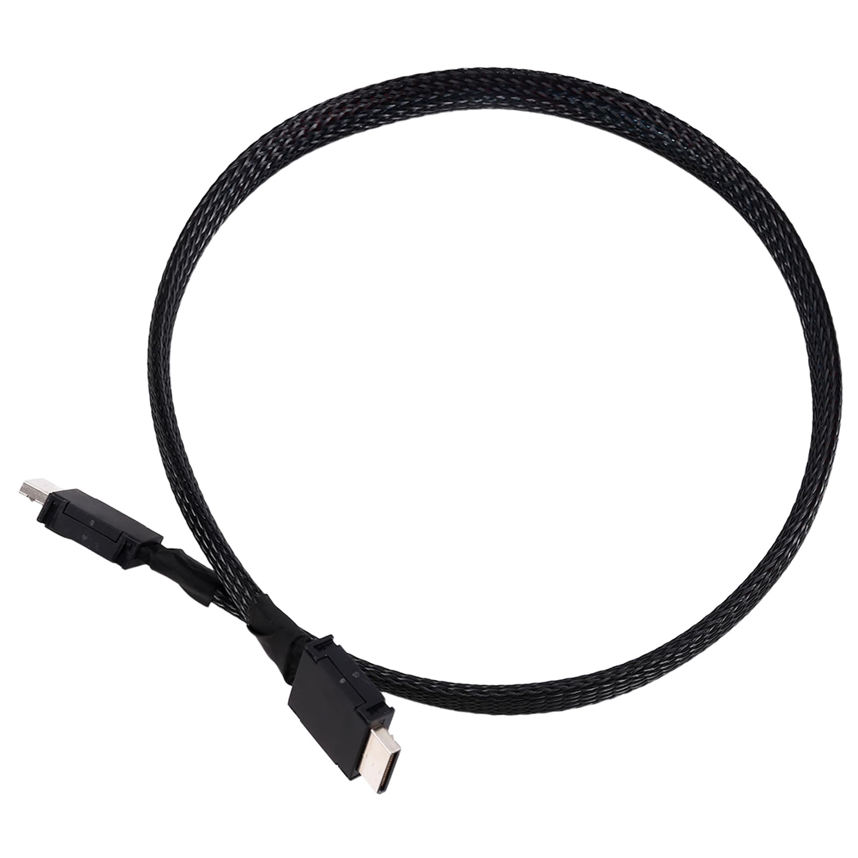 Kabel PCIE 4.0 X4 SAS4 Oculink Przedłużacz OCULink 4X Srebrny