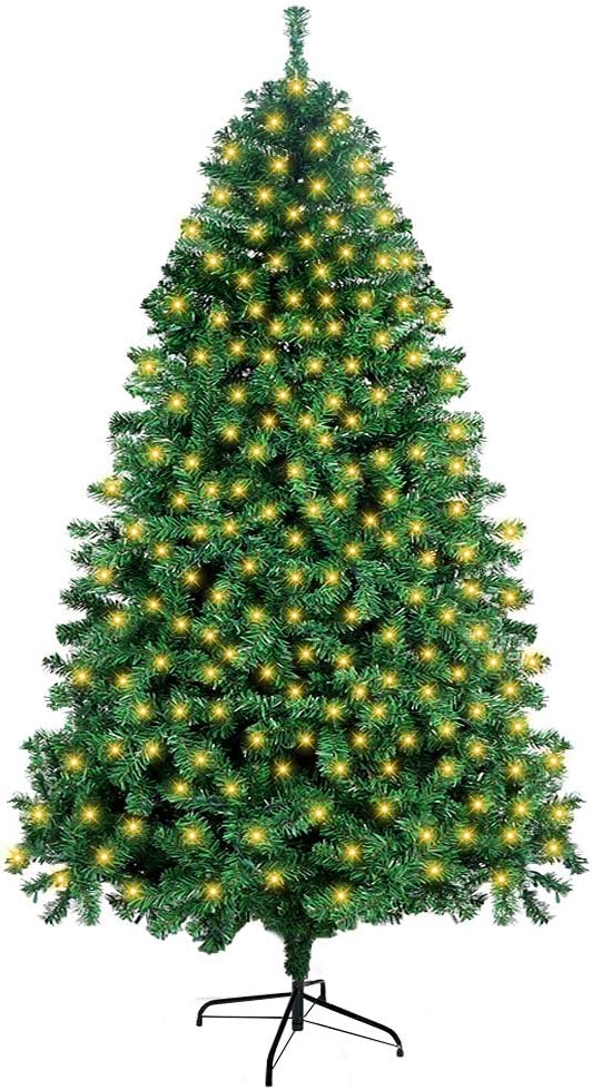 OurWarm Pre-Lit Christmas Tree 7ft Artificial Christmas Trees with Lights, UL-Certified 400 Lights for Holiday Decoration, 1300 Tips Visit The Store
