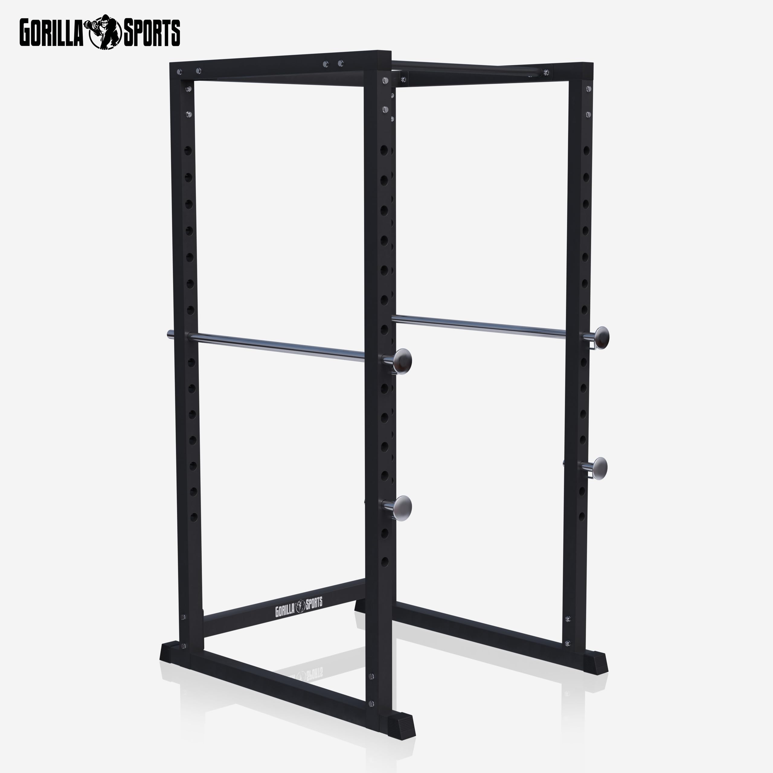 GORILLA SPORTS® Power Rack - 103x120x212cm, Altezza Regolabile, Acciaio, Carico: 250kg - Multifunzione Palestra, Smith Machine, Macchinari Palestra, Rack Pull Up, Trazioni, Stazione, Attrezzi