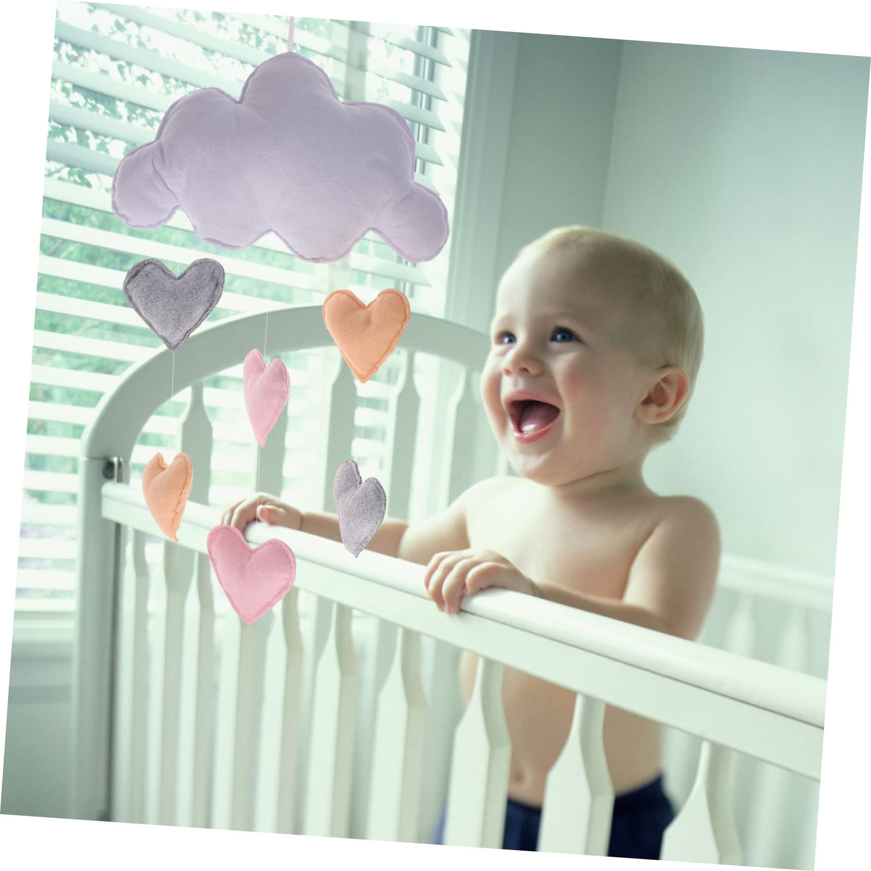 Toyvian Decoración Colgante Nube Gotas Lluvia Adornos Infantiles Habitación Diseño Nube Corazón