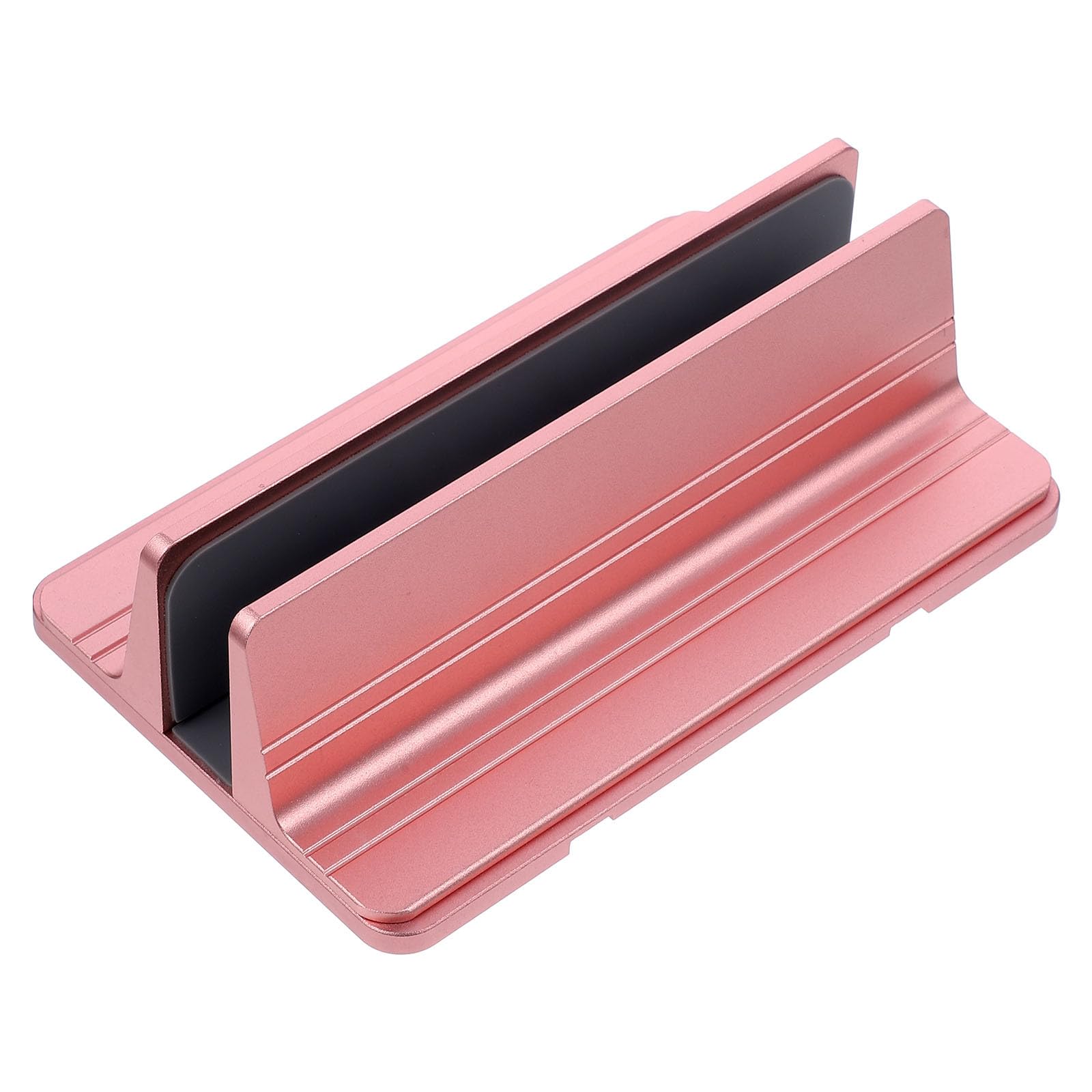 CALLARON Supporto Verticale per Laptop in Alluminio, Base per Tablet Multifunzionale Rosa, Porta Laptop da Scrivania per Casa e Ufficio