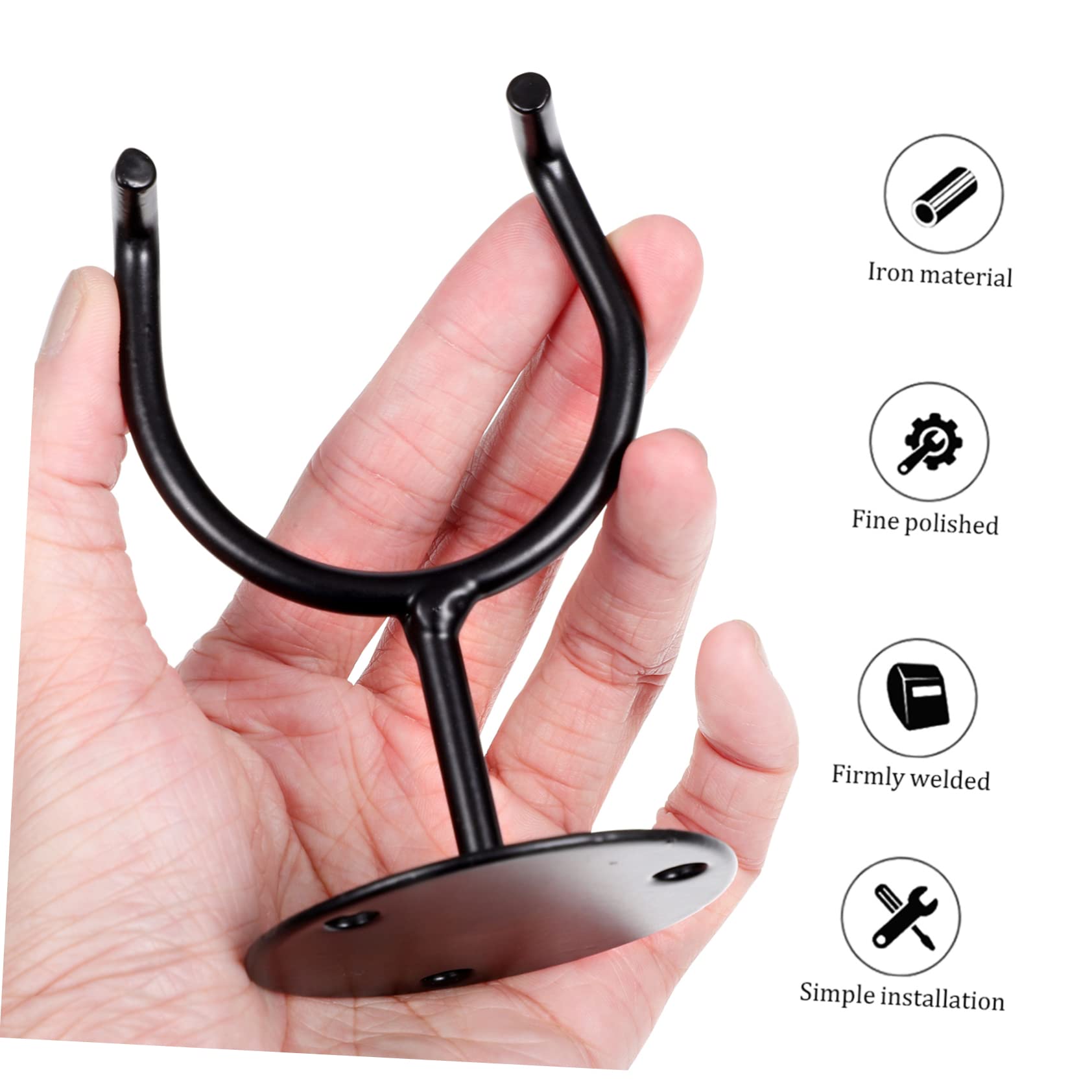 BCOATH Baseball Bat Wall Mount Rack 6 Pack Display Hangers Iron Bat Holder Rack Storage Wall-mounted Bracket