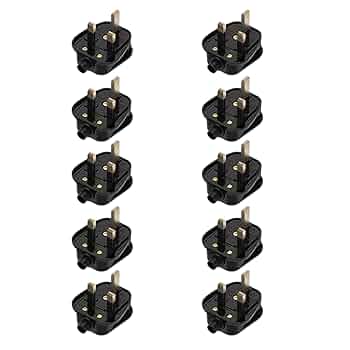 13 Amp Fused 3 Pin Plug Top - 20 Pack