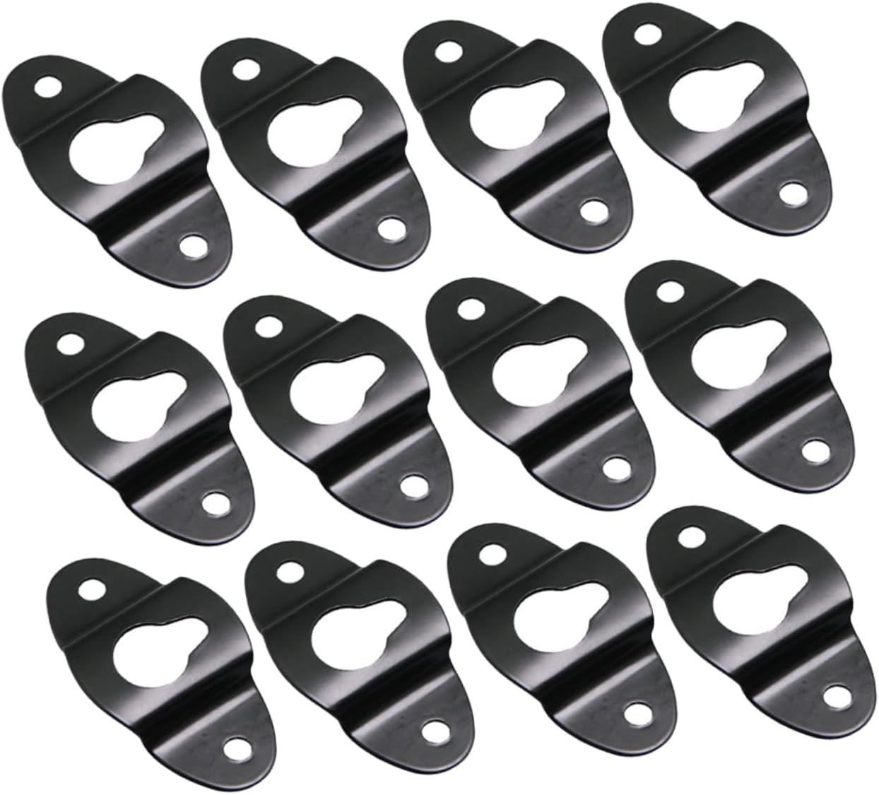 20PCS Heavy Duty Iron Hanging Speaker Bracket for Surround Sound Systems Wall Mount Connector for Audio Speakers for Home Theater Setup Black