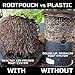 Best Root Pouch 7 Gallon (10 Pack) Fabric POTS and Grow Bags from MAUI MIKE'S.Soft POTS Have Sewn Handles for Easy Moving Grow Bigger and Healthier Tomatoes,Herbs and Veggies.