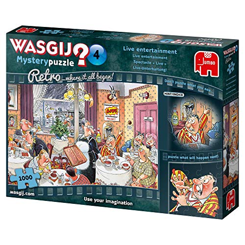 Jumbo Spiele Wasgij Retro Mystery 4 Live Unterhaltung - Puzzle 1000 Teile – Ansicht 5